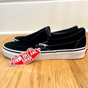 Men’s Vans Slip On, Black, Size 8 (or Women’s size 9.5)